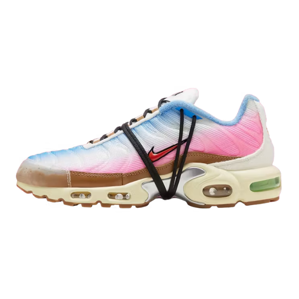Pink nike air clearance max with rainbow sole