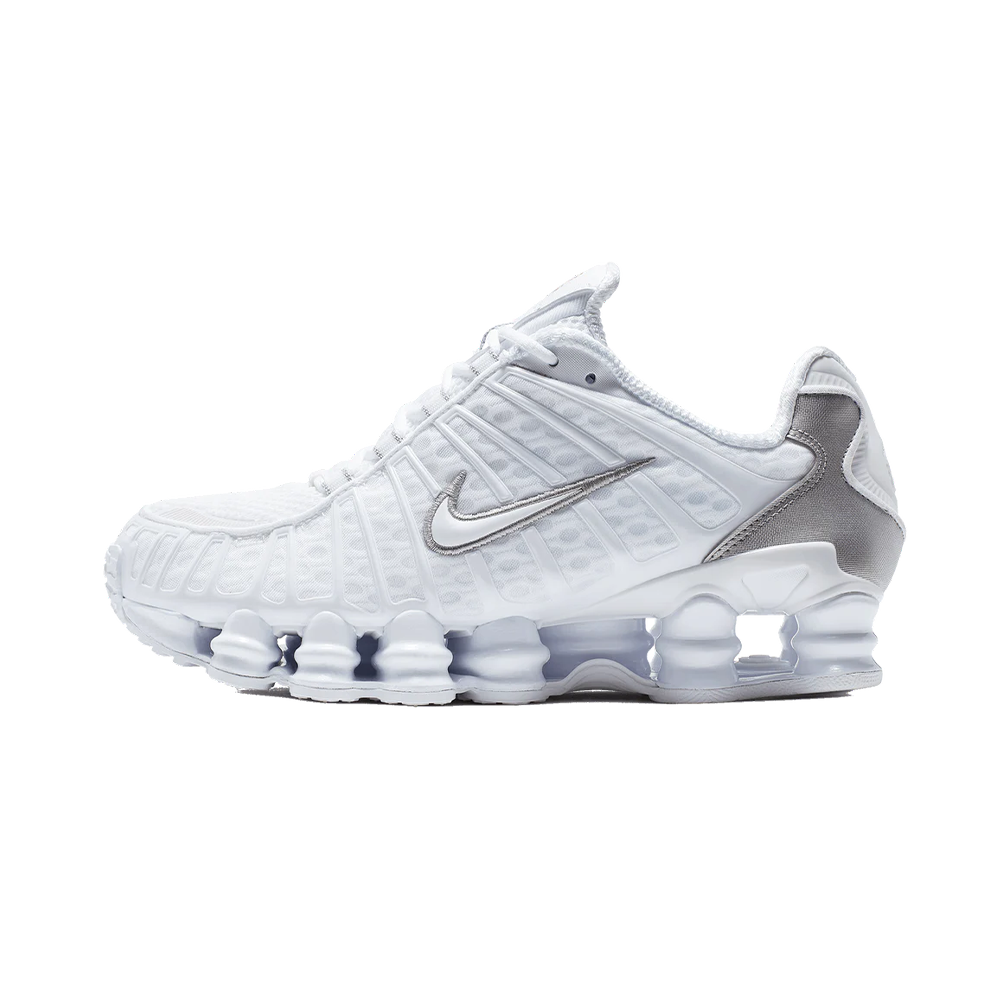 All white nike shox mens best sale