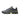 Gray sneaker with green accents on a white background
