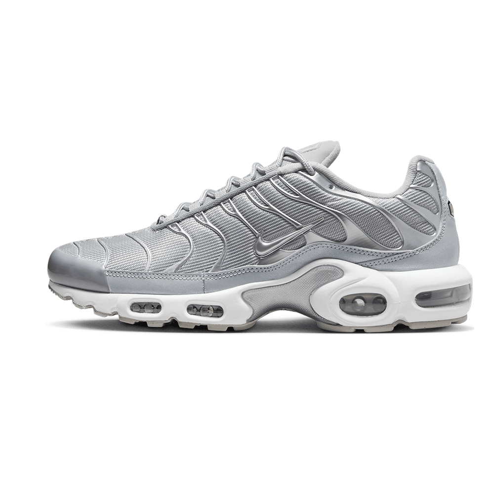 Nike Air Max Plus TN Metallic Silver FJ1012-095 side profile, SoleFood AU